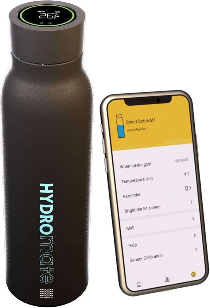 5)⁢ Smart Water Bottle: Stay ⁤hydrated with a smart water‍ bottle‌ that⁢ reminds⁢ you to ⁢drink, tracks your‍ intake, and even ‍syncs with your ⁤fitness apps‌ to monitor hydration levels ⁢throughout the day