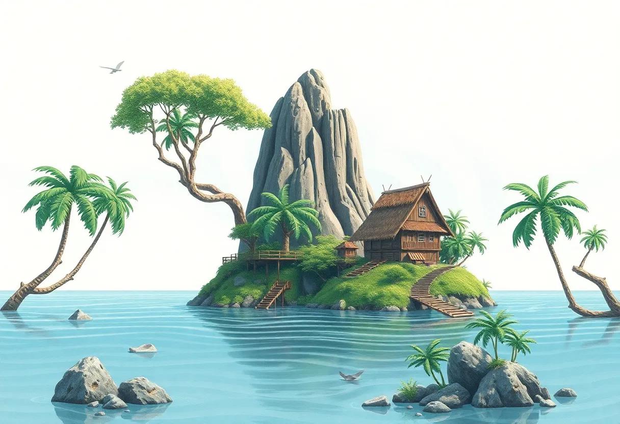 Visualizing the Island's ecosystem and Architecture: ⁢A​ Guide to Imagining the Novel's Setting Through‍ Art