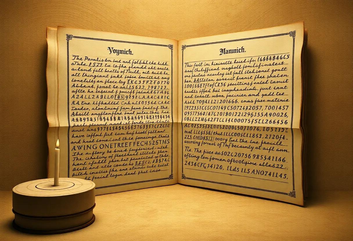 A Deep Dive into the Linguistic Theories and Cryptographic Attempts ‌Surrounding the Manuscript's Unknown Script