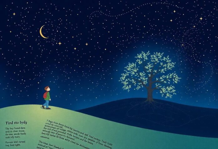 The Boy and the Hidden Orchard Where Stars Whisper Their Secrets at Night