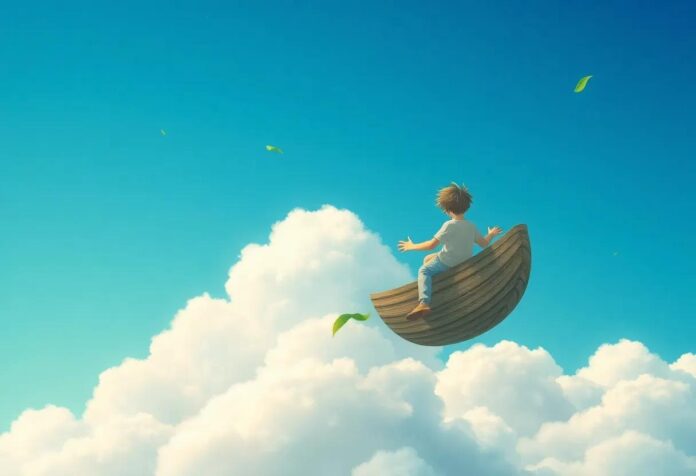 The Boy Who Rode a Cloud of Leaves: A Magical Journey Through the Skies