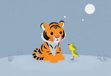 The Brave Tiger’s Promise: Guarding the Tiny Sparrow Through the Night The Brave Tiger’s Promise: Guarding the Tiny Sparrow Through the Night