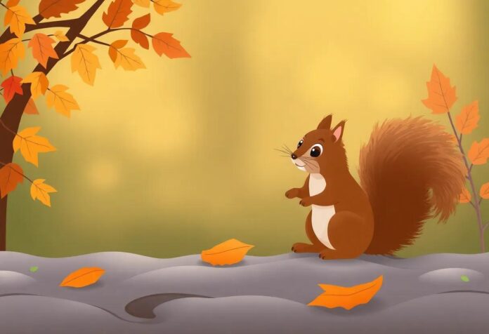 The Brave Little Squirrel: Guardian of the Autumn Harvest Adventure