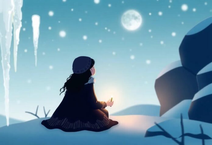 The Girl Who Sang to Icicles and Painted the Night with Light
