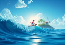 The Boy Who Rode a Magical Wave to the Hidden Secret Island Adventure The Boy Who Rode a Magical Wave to the Hidden Secret Island Adventure