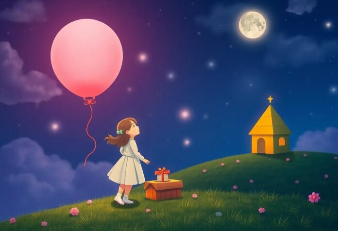 The Girl and Her Enchanted Balloon: A Magical Birthday Adventure