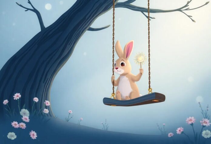 The Rabbit’s Enchanted Swing: A Magical Tale Before Bedtime