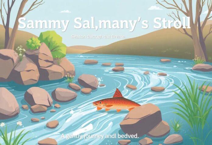Sammy Salmon’s Streamy Stroll: A Gentle Journey Through the Riverbed