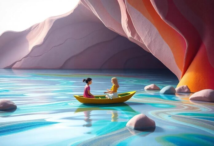 The Girl Who Painted the River: A Magical Tale of Colors and Dreams
