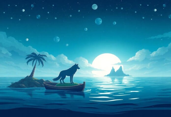 The Wolf’s Secret Voyage: Discovering the Enchanted Hidden Island