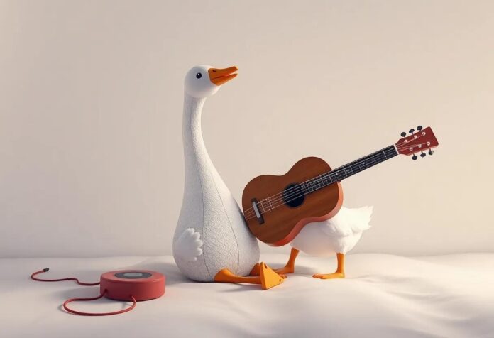 The Goose Who Dreamed of Strumming Strings: A Musical Bedtime Tale