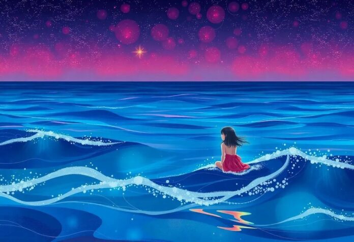 The Girl Who Painted the Ocean with Magical Singing Colors at Twilight