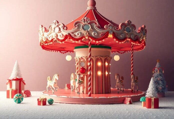 The Little Elf’s Sweet Adventure: Building a Magical Candy Carousel