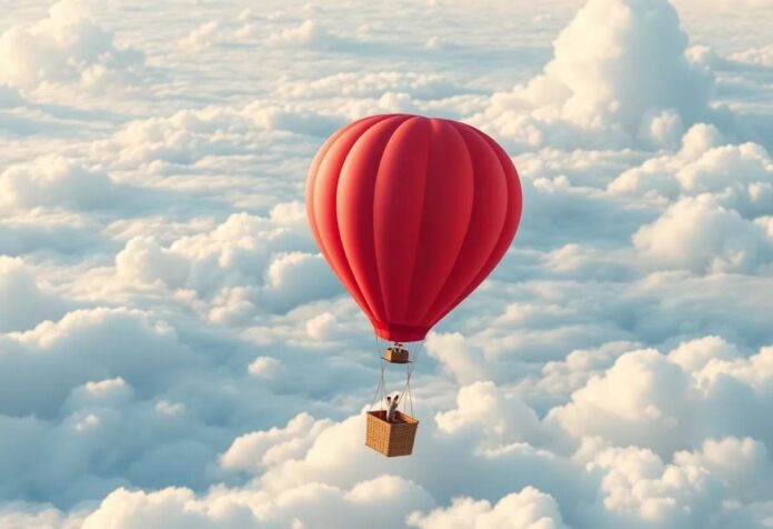 The Valentine’s Day Balloon That Soared: A Heartfelt Journey Above the Clouds