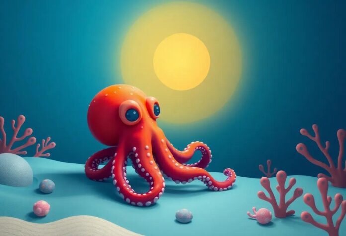 The Octopus Who Painted the Sea: A Colorful Tale Beneath the Waves