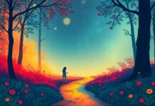 The Girl Who Brought the Forest Path to Life with Every Color of the Rainbow The Girl Who Brought the Forest Path to Life with Every Color of the Rainbow