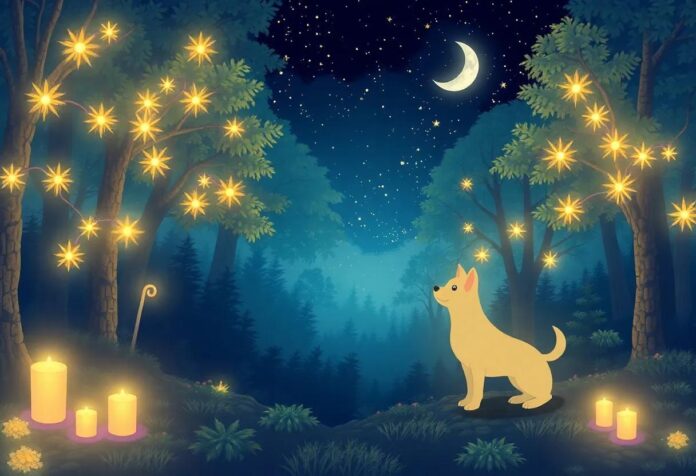 The Dog Who Wandered into the Enchanted Dream Forest at Night