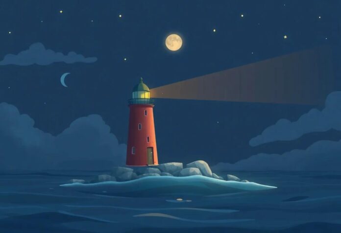 The Enchanted Lighthouse: Guiding Lost Ships Safely Through the Night