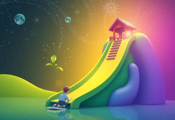 The Enchanted Seed That Sprouted a Gigantic Slide to Adventure