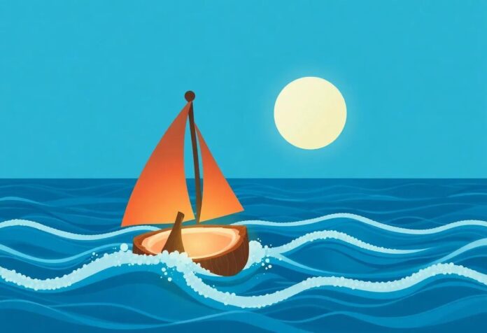 The Coconut That Sailed the Ocean: A Gentle Journey Across the Waves