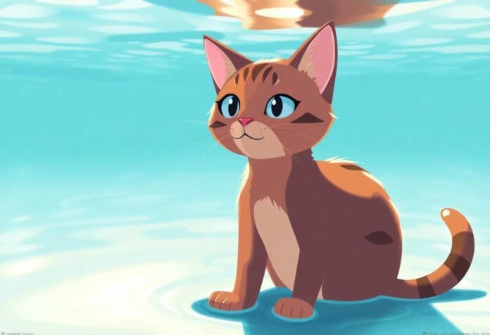 The Cat Who Dreamed of Swimming: A Tale of Courage and Curiosity
