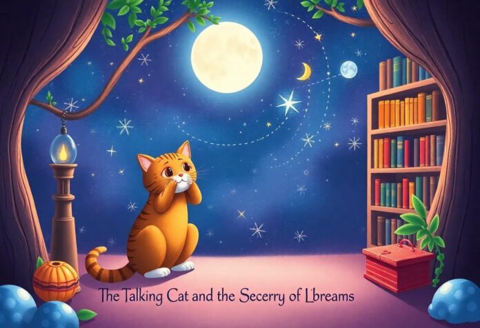 The Talking Cat’s Magical Journey to the Secret Library of Dreams