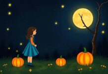 The Girl Who Painted Magical Pumpkins That Glowed Softly at Night The Girl Who Painted Magical Pumpkins That Glowed Softly at Night