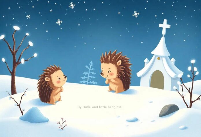 The Little Hedgehog’s Magical Journey to Build a Sparkling Snow Kingdom