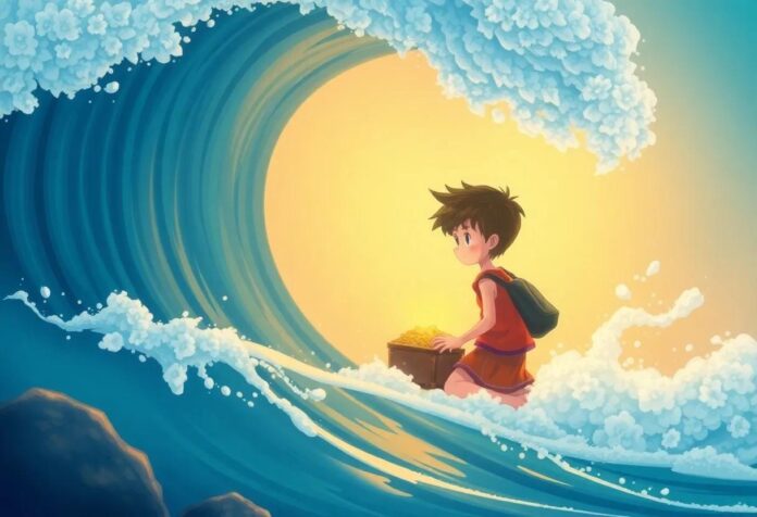 The Boy and the Secret Treasure Hidden Within the Whispering Wave