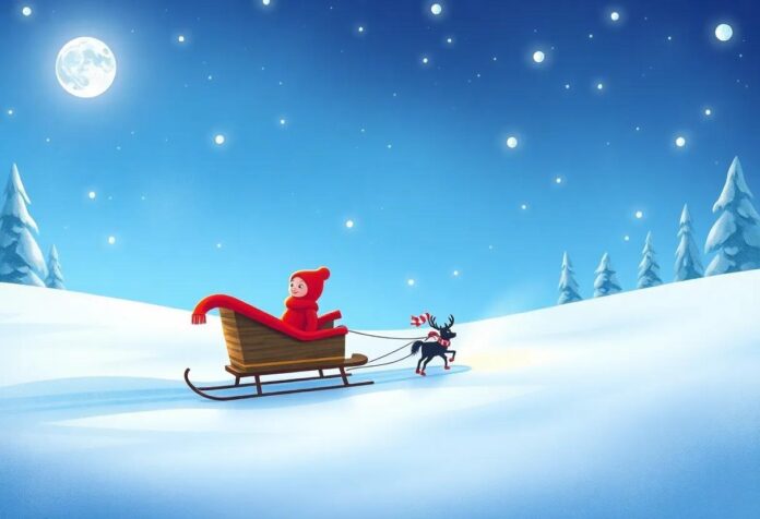 The Little Sled That Ran on Its Own: A Magical Winter Adventure Tale