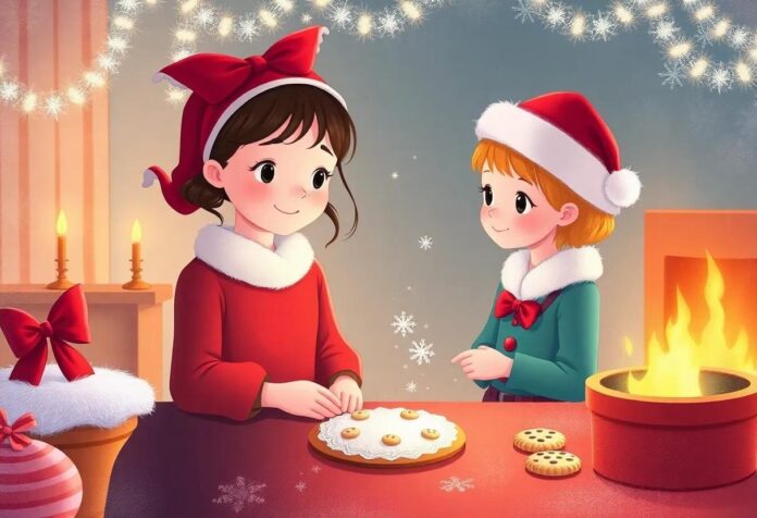 The Girl Who Baked Magical Cookies to Make Santa’s Night Bright