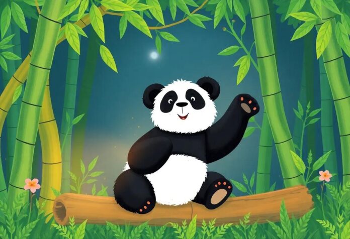 The Playful Panda’s Bamboo Bash: A Delightful Evening Adventure in the Forest