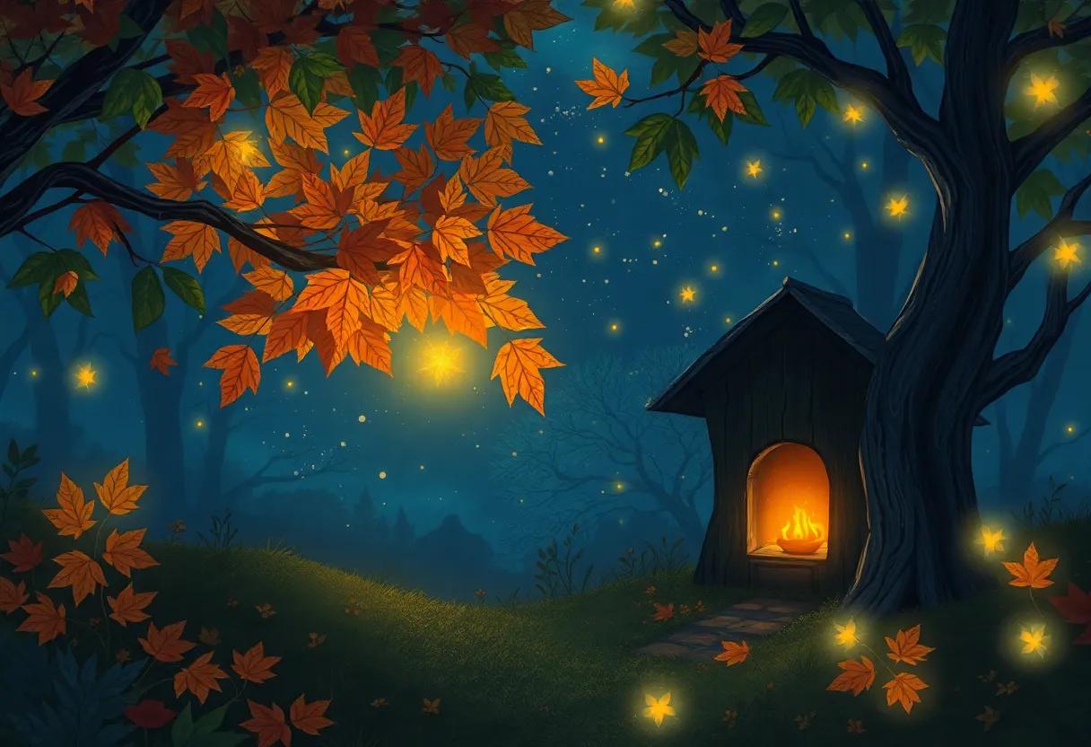 Twilight Glow ⁣and the Sparkle of firefly Lights