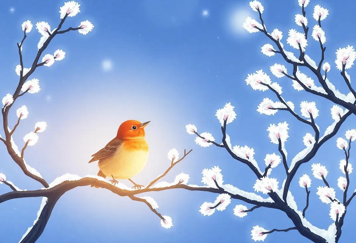 The‍ Journey Through Frosty Branches