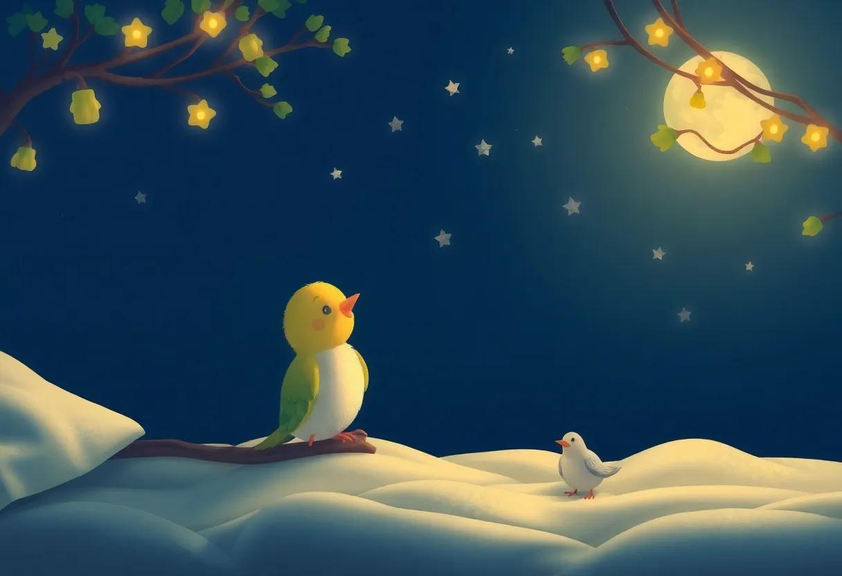 A Feathered Friend's Evening Routine of Comfort