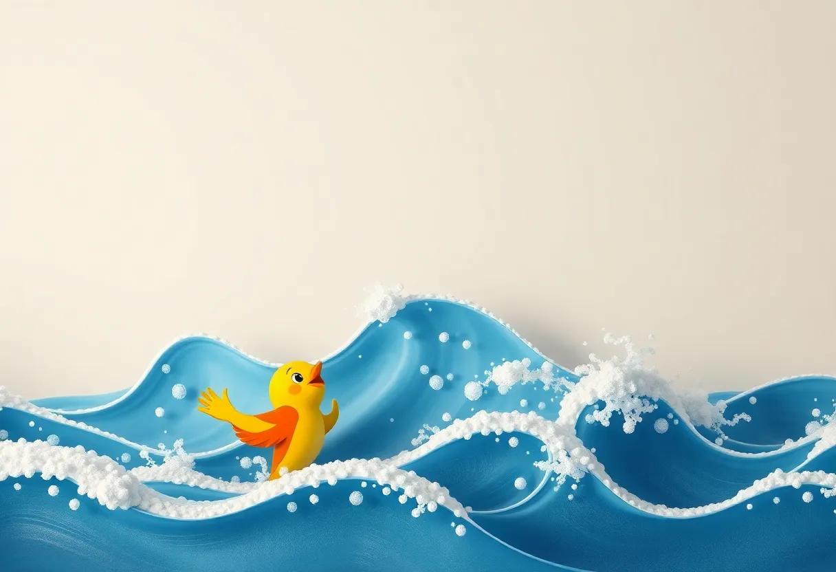 Waves Dancing to the rhythm of​ Shared Giggles