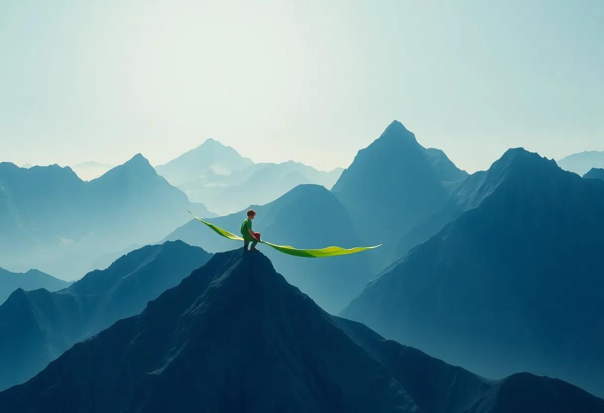 Preparing for the Journey Across the Wind-Swept Mountain Peaks