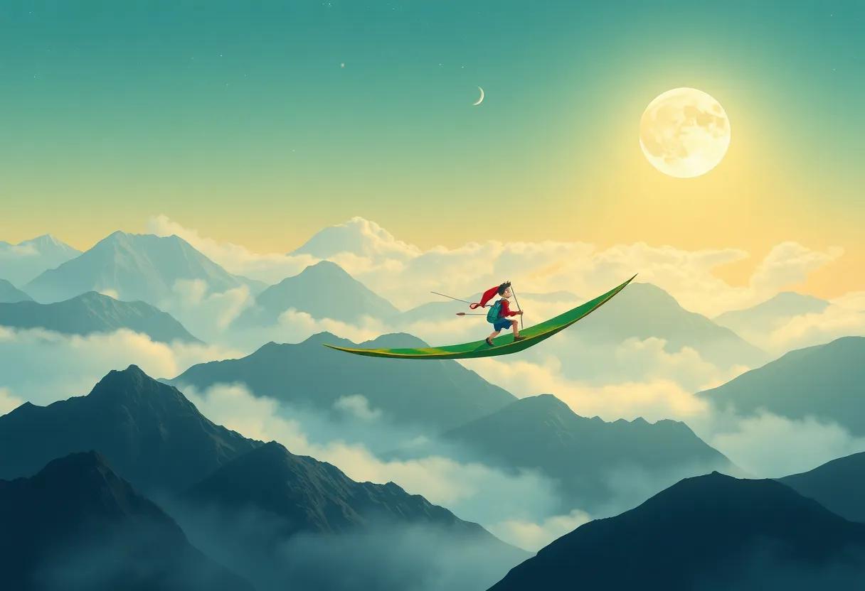 Navigating Through Mist and Echoes on the High Ridgelines