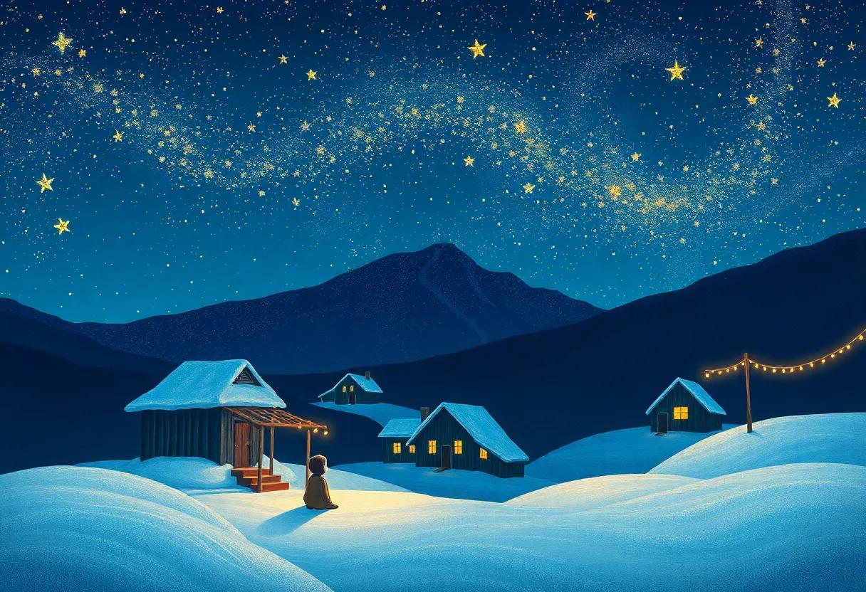 The Village Sleeps Under a Blanket of ⁤Glittering Hope