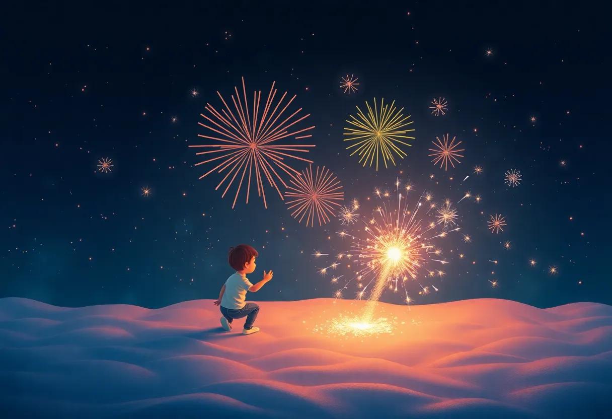 Dancing Sparks and Their Shimmering Tale