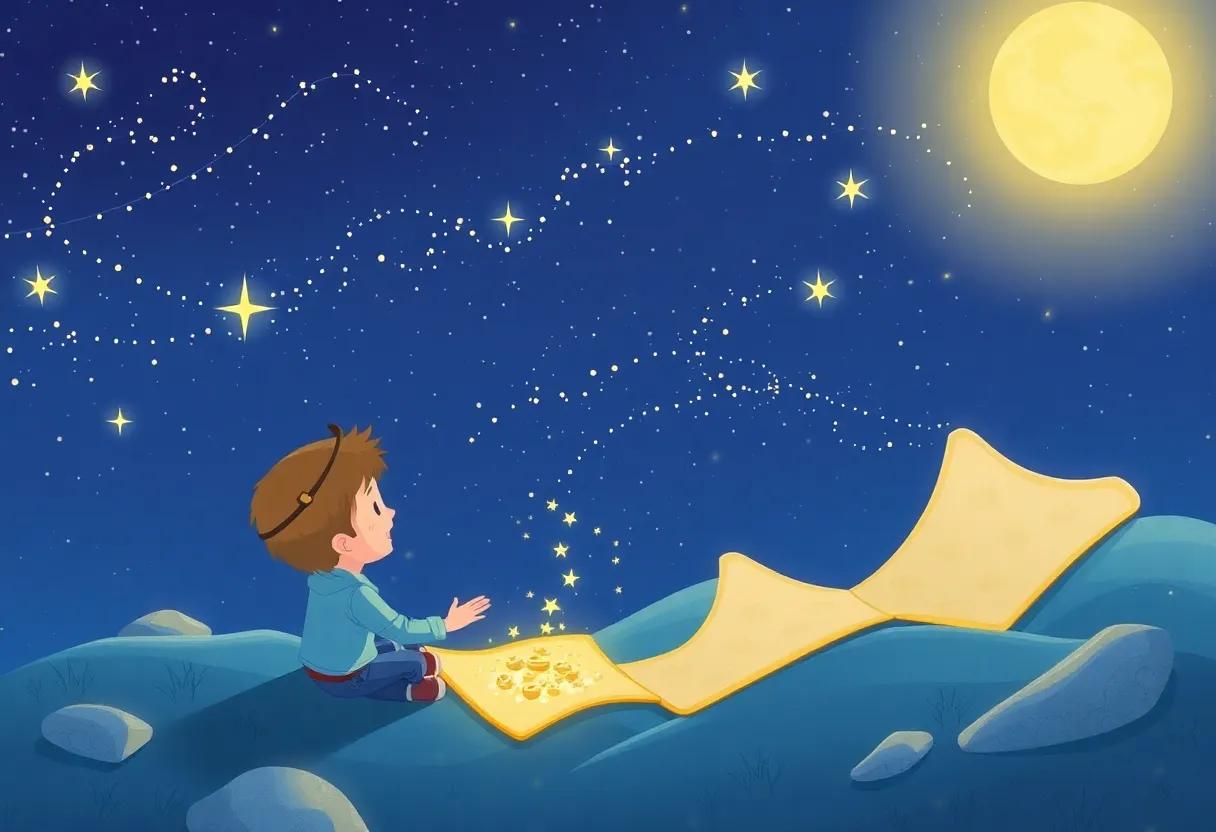 The Boy's First Leap Into the Sky