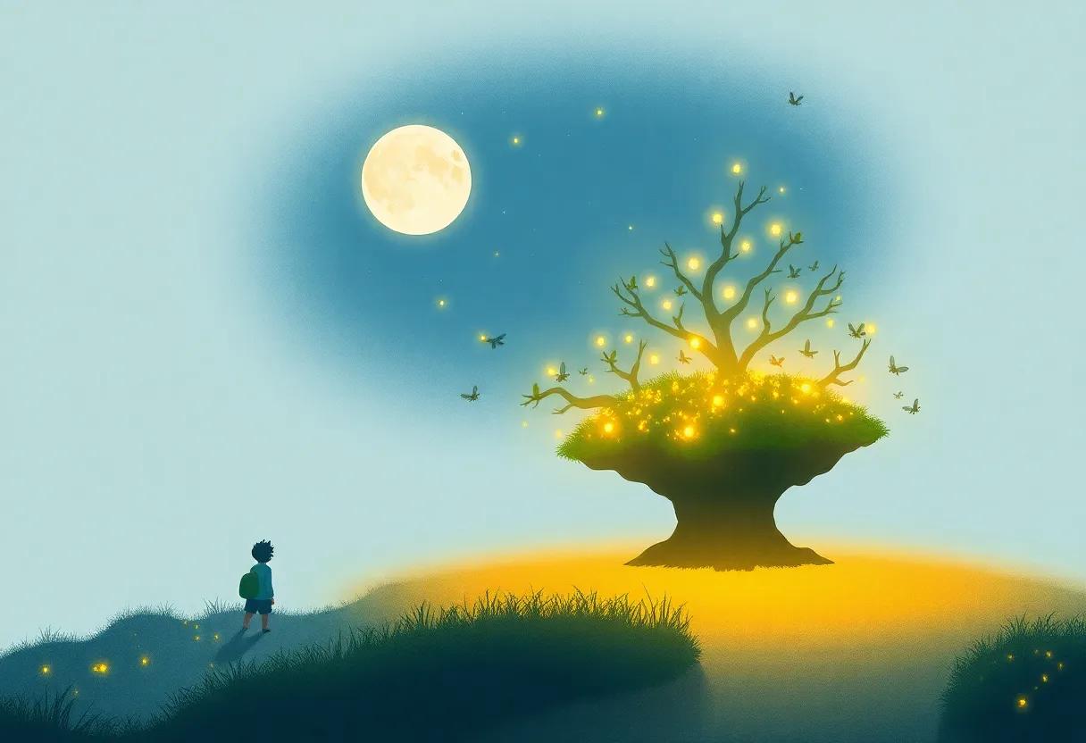 The ​Gentle Glow of Fireflies Lighting the Path