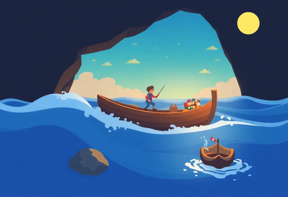 The Boy's Courageous Rescue of the Lost Island Friends