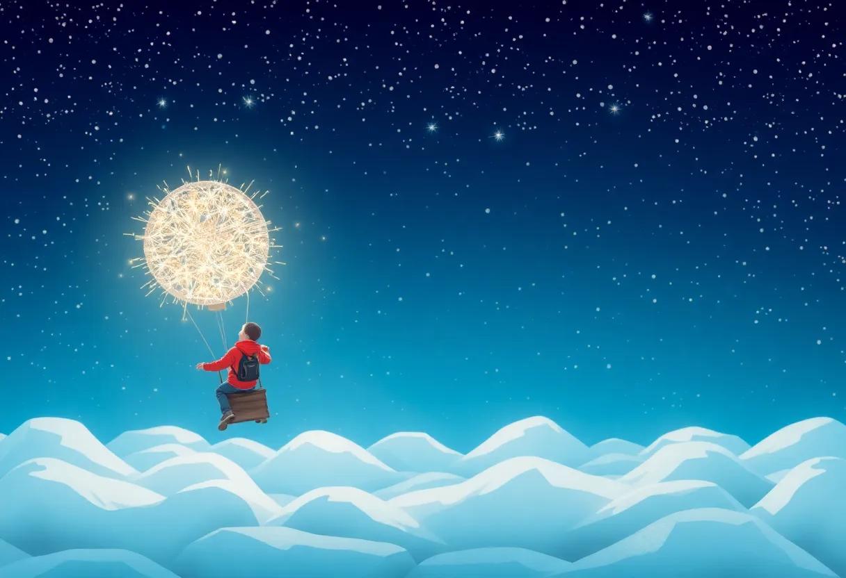 The Boy's Magical⁤ Sparkling Balloon Preparing for the New Year's Adventure