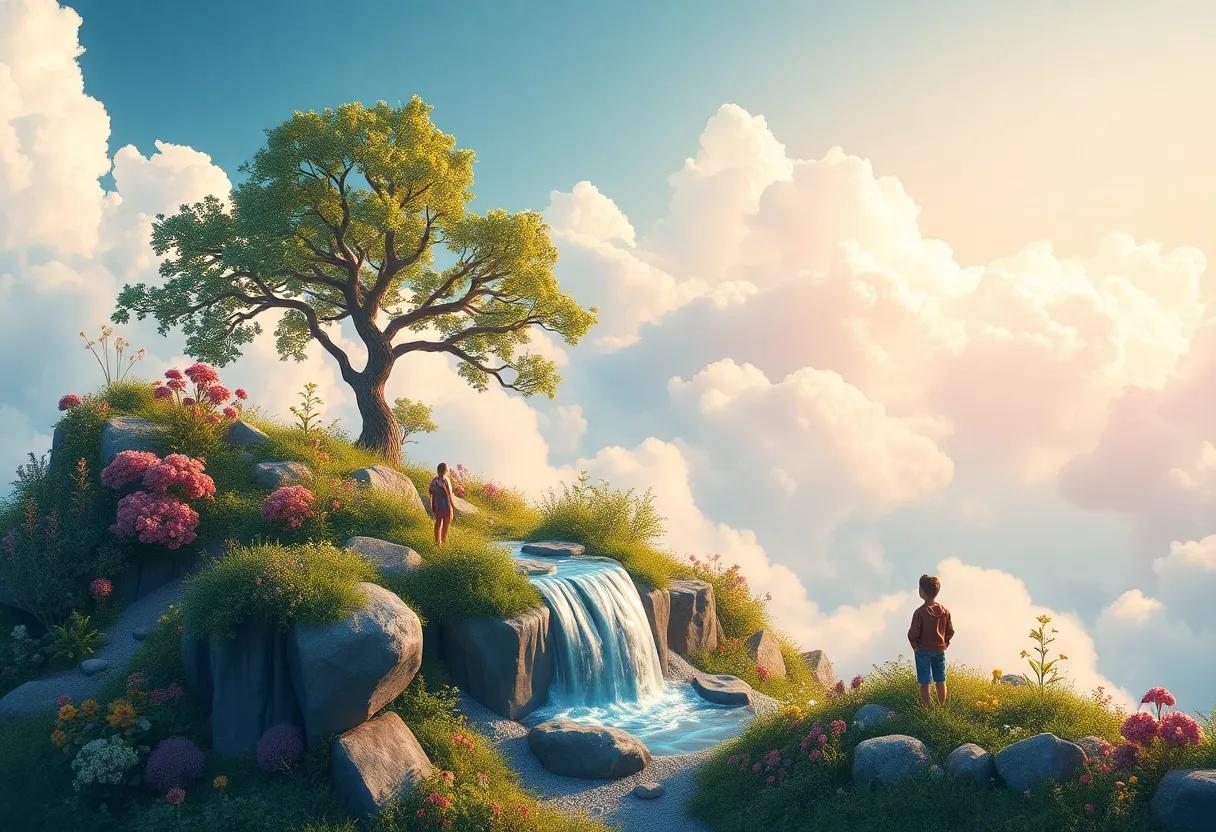 Finding a Hidden Waterfall of Rainbow Light