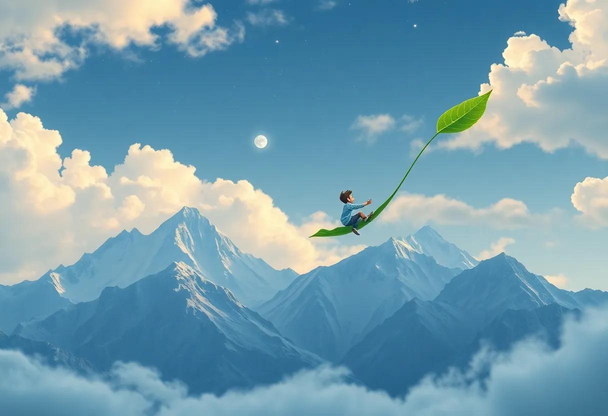 The Gentle Breeze That Lifted the Leaf Into the Sky