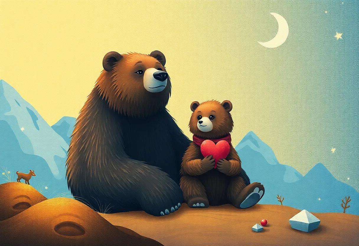 The ​Gentle Bear with a Heart ‍Full of Curiosity