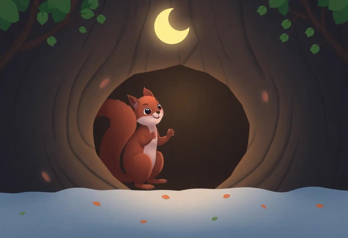 The Little Squirrel's ⁤Cozy Tree Hollow