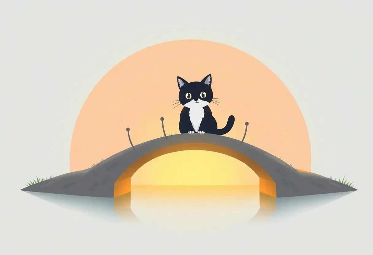 The Cat's Heartlight Unlocks the Bridge's Secret Path