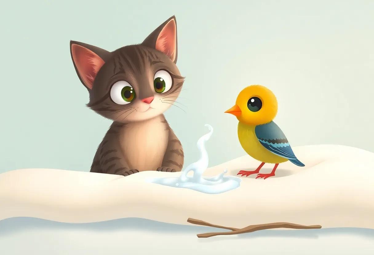 The⁣ Little ​Bird's Surprised ⁣and ‍Happy Eyes